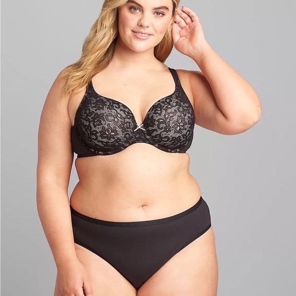 Cacique NWT Cotton Lightly Lined T-Shirt Bra With Lace 42DDD - Picture 2 of 5